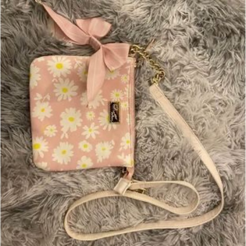Betsey johnson crossbody bag. pink
